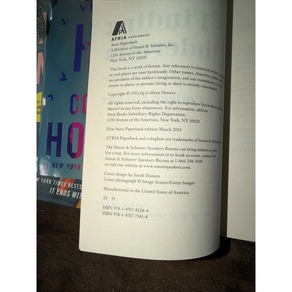 Colleen Hoover 3 Book Lot Finding Cinderella Reminders of Him Maybe Now PB Good